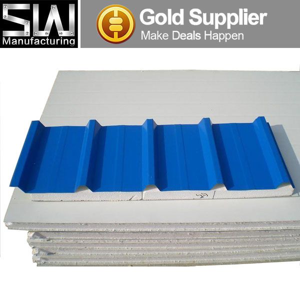 Lightweight and insulated EPS sandwich panels for roof and wall 