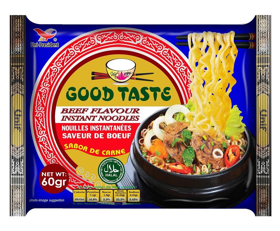 Good Taste Beef Flavor Instant Noodle 60gr