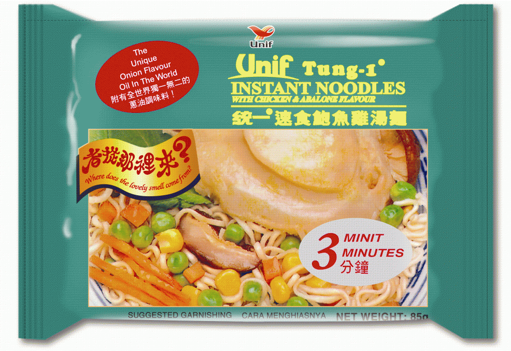 "Tung I"Instant Chicken &  Abalone Flavor Noodle 85gr