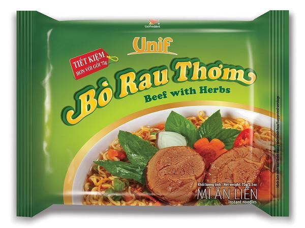 Unif Beef with Herbs Instant Noodle 72gr