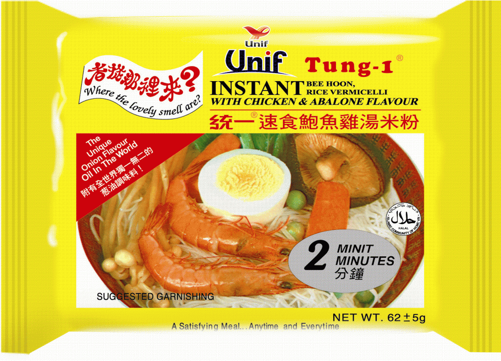 "Tung I" Instant Chicken & Abalone Flavor Rice Vermicelli 62gr