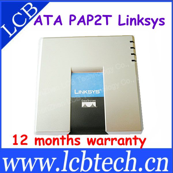 Unlocked VoIP Gateway Linksys PAP2T. Internet Phone Adapter with Two Phone Ports
