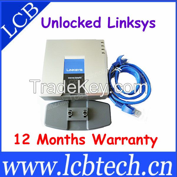 2014 Top selling 2 FXS port unlocked linksys pap2t / voip adapter with best price