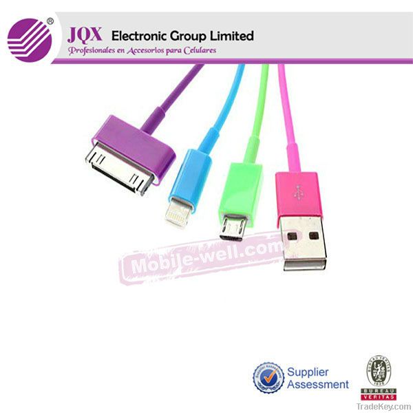 Low price High quality multifunction USB data cable for mobile phone