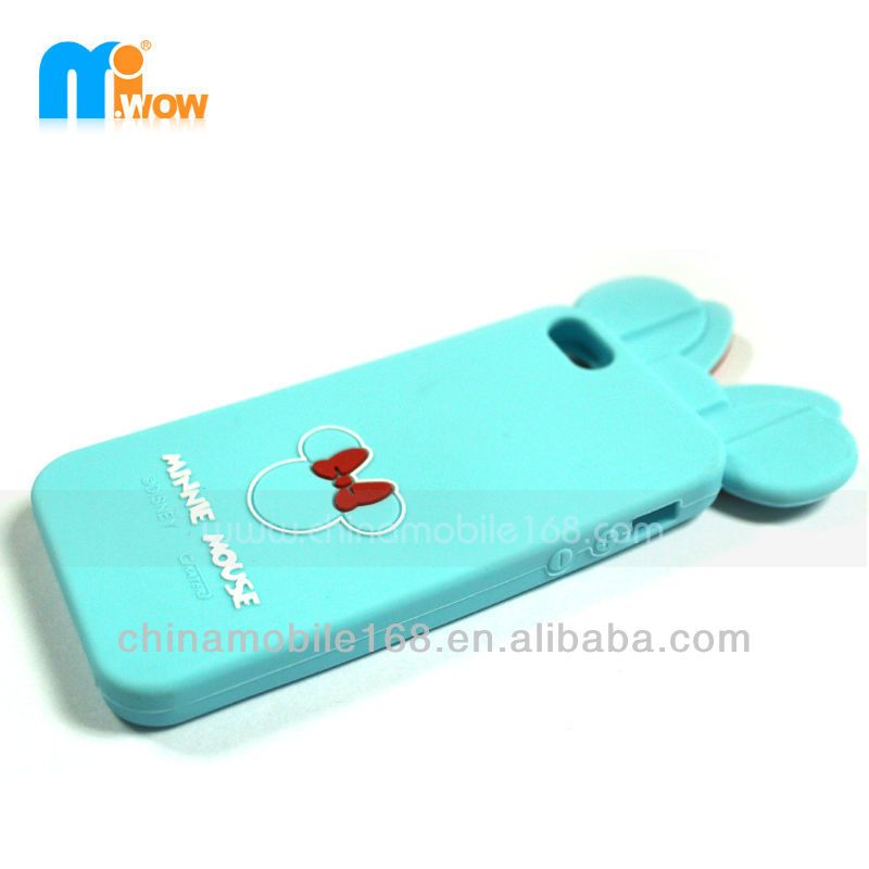 Low Price Wholesale Cartoon Silicon Phone Case For Iphone 5