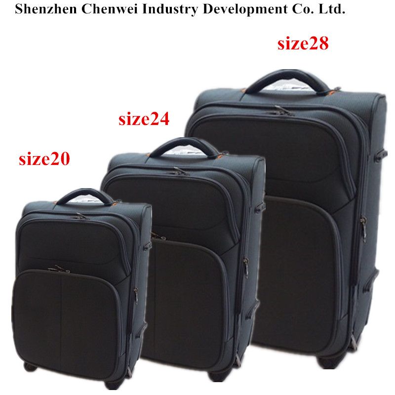 New design size 20 24 28 upright travel trolley luggage bag