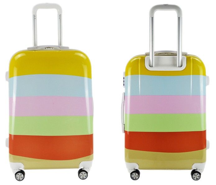 Colorful picture print ABS+PC hard shell case size 20 24 28 luggage set 