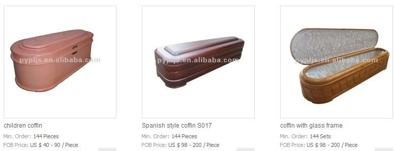 Spainish wooden coffins  