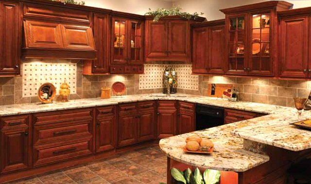 Glazed Cherry Cabinets