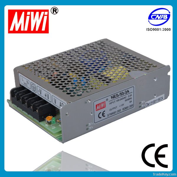 MiWi NES-50-12 50w 12v 4.2a single output factory outlet power supply