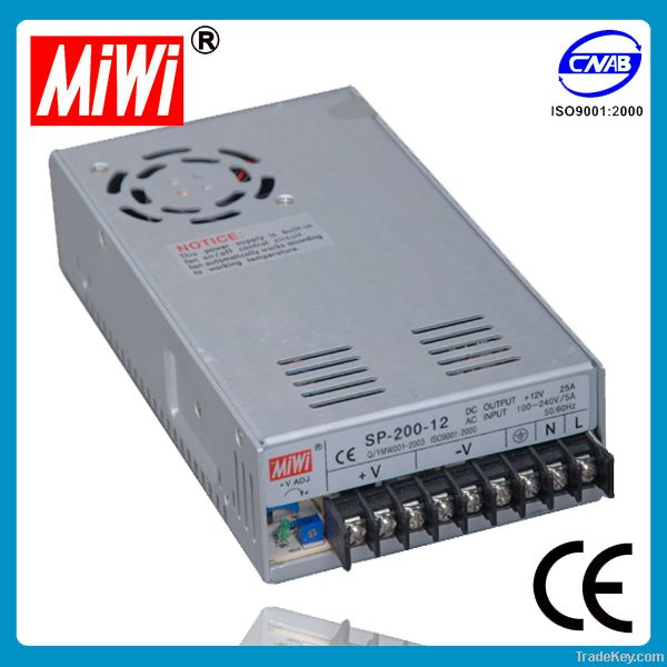 MiWi SP-200-24 200W 24V 8.4A Single Output Switching Power Supply