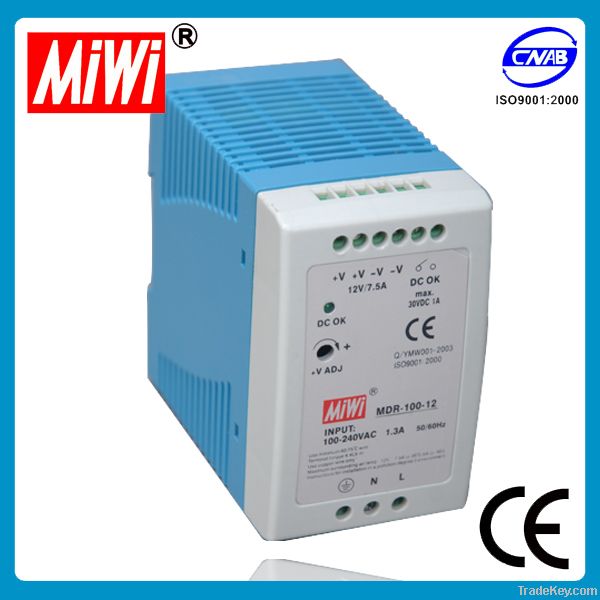 MiWi MDR-100-12 Din Rail Switching Mode Power Supply