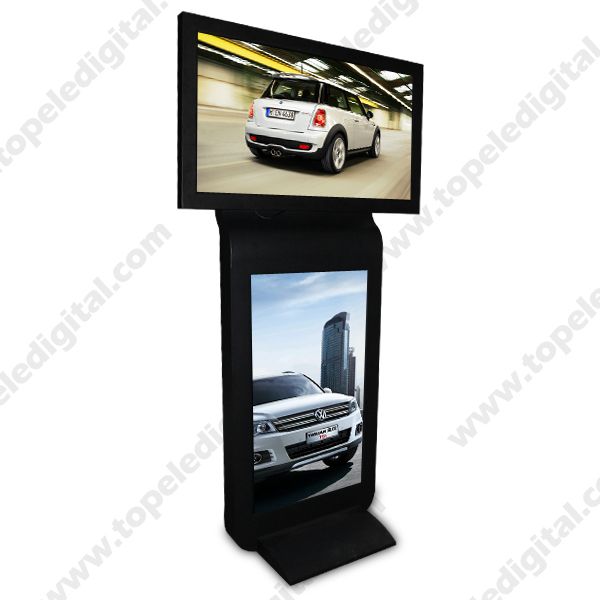 Dual Screen Indoor Floor Standing Replacement Lcd Tv Screen