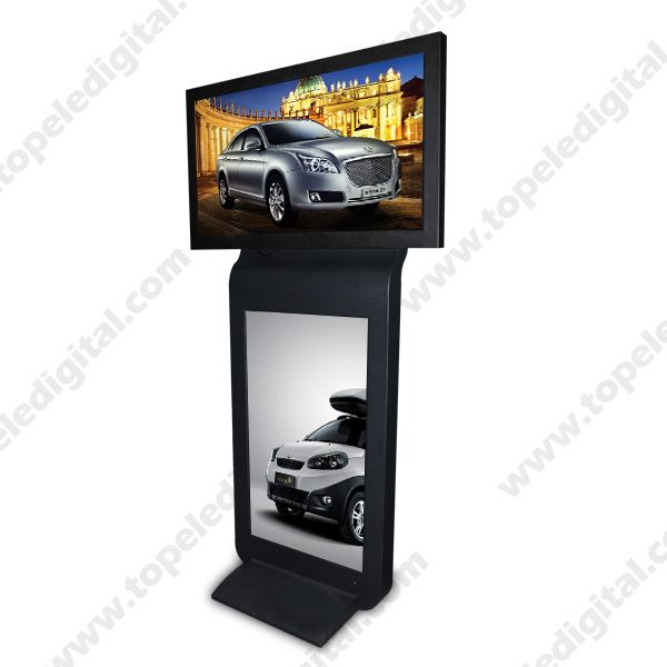 dual screen indoor floor standing replacement lcd tv screen