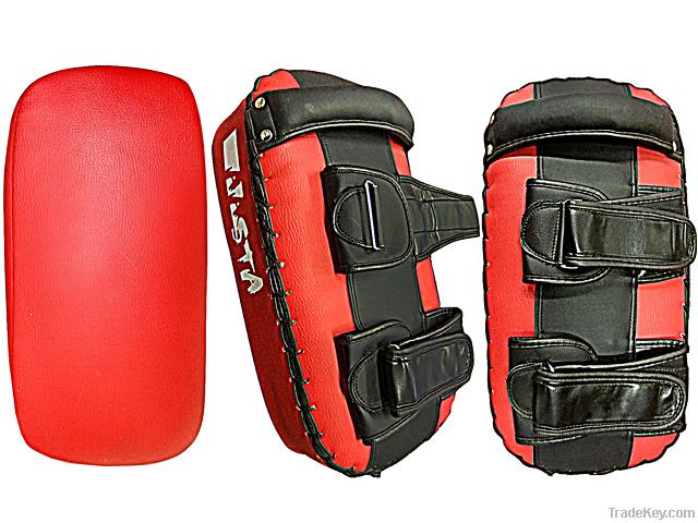 Leather Thai Pad, Kick Punch Pads, Spar Training Shield, Pair