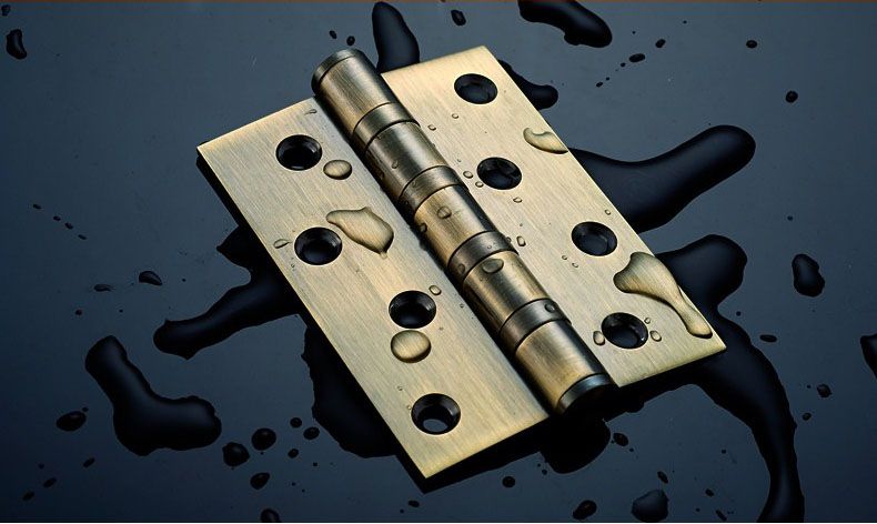 steel door hinges AB finish, 5"x4" heavy duty flat head butt hinges, quality bending hinges and flush hinges available from china door hinge manufacturer