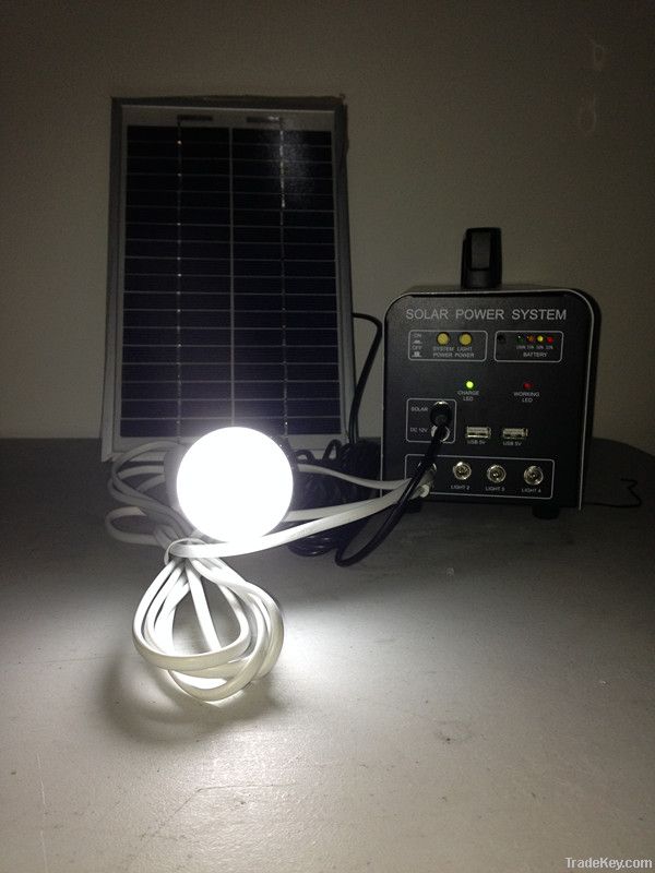 5w-5AH mini portable solar home lighting system