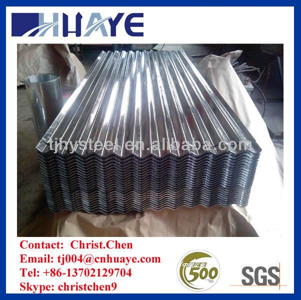 GI or PPGI Corrugated Steel Sheet 