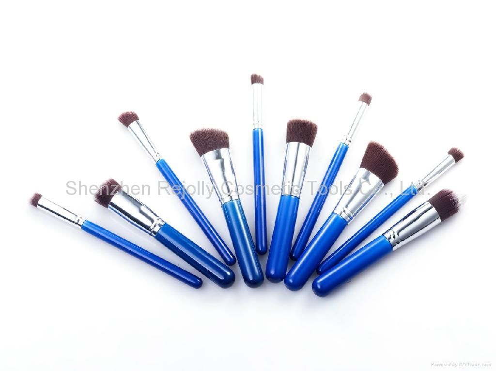 Cosmetic Brush Set - 10 pcs High Quality LJLBS-001