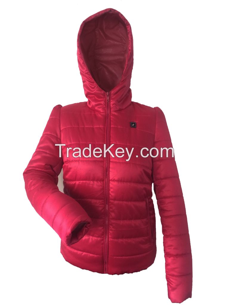 New Arrival Lady Style Battery Heated Padded Jacket