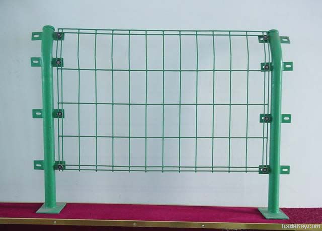 pvc coated double wire mesh fence