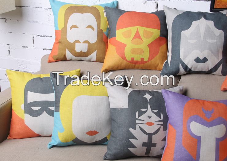 Impression Person!! American style comfortable bedding painting pillow!