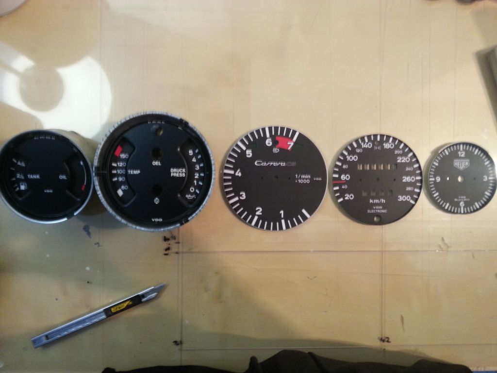 911 964 993 996 997 gauge dials / face plates for Porsche