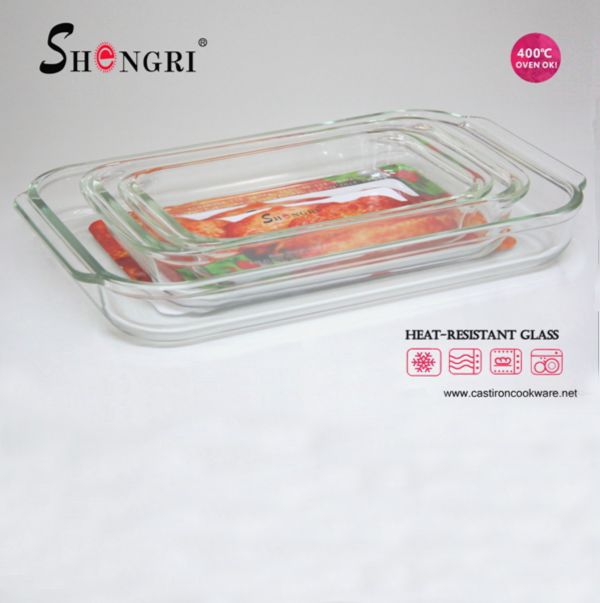 Rectangular baking dish