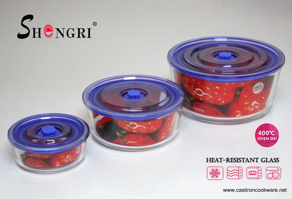 Round food storage container