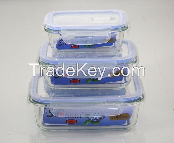 Round Food Storage Container with Locklid