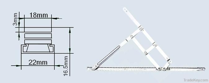 4 bars friction stay from TenKing Metal, China supplier