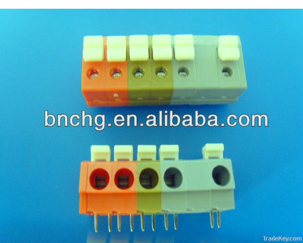 KZ7D screwless Terminal pcb spring terminal block 5.0mm WAGO 804