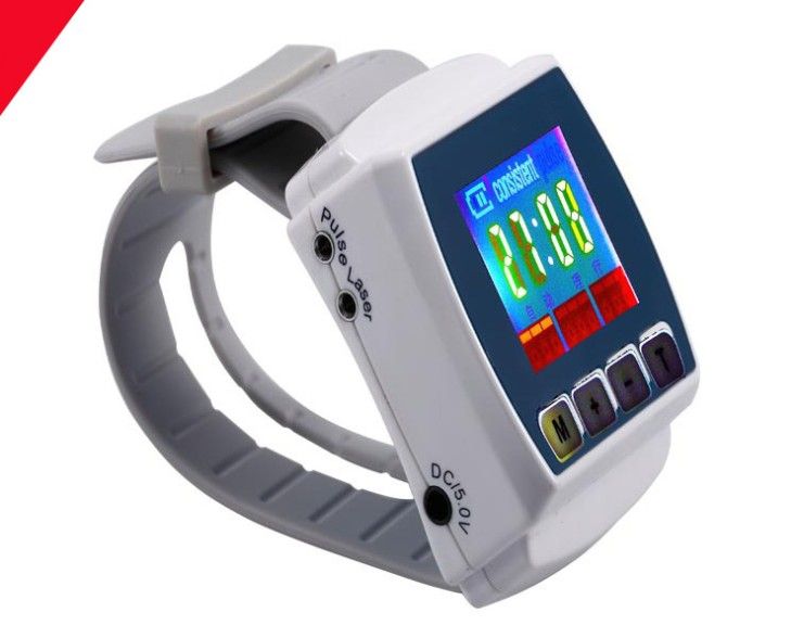 New CE Rechargable 8 laser points Wrist style Diode low level laser therapy LLLT for physiotherapy