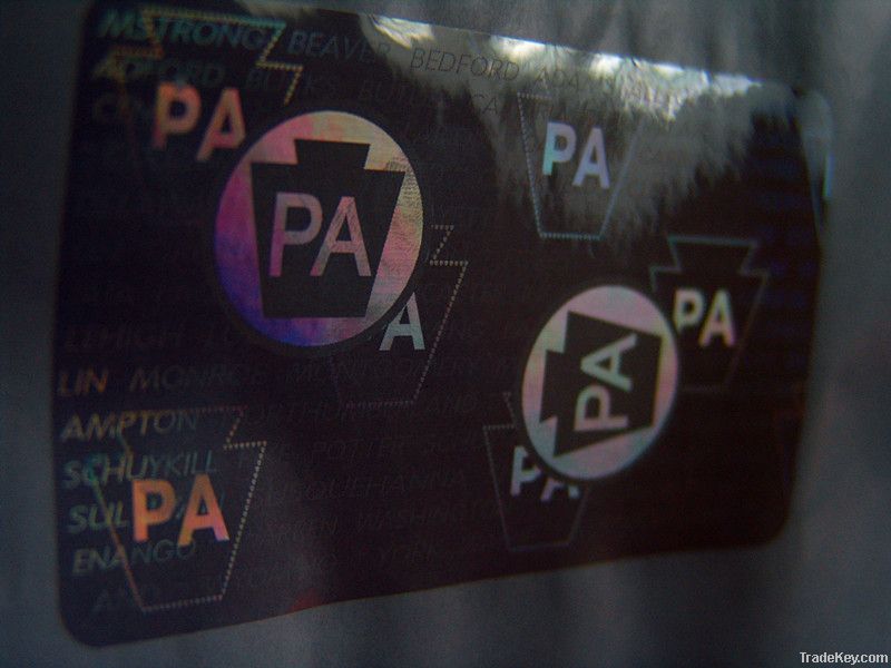 Custom PA Hologram Overlay with Transparent Film