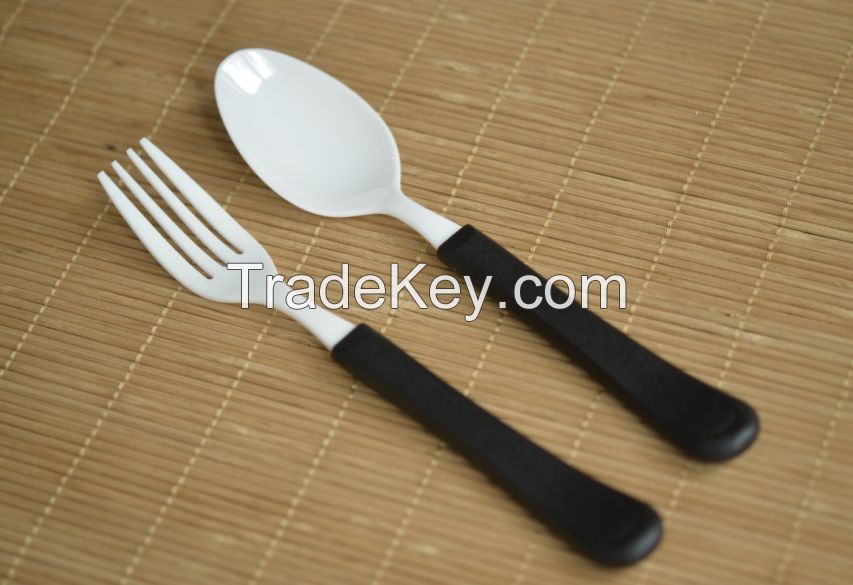 Ceramic spoon,knife and fork