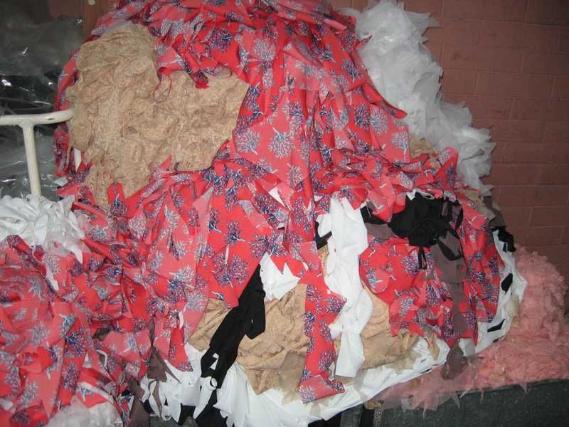 waste nylon fabric (polyester, polyamide)