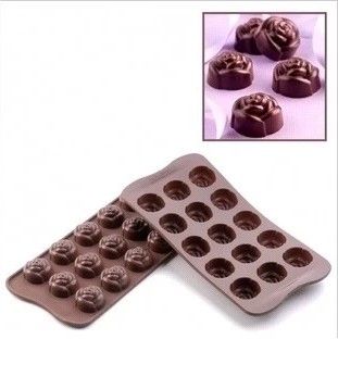 Silicone 15 Cup Heart Shape Chocolate Cake Jelly Candy Mold Mould