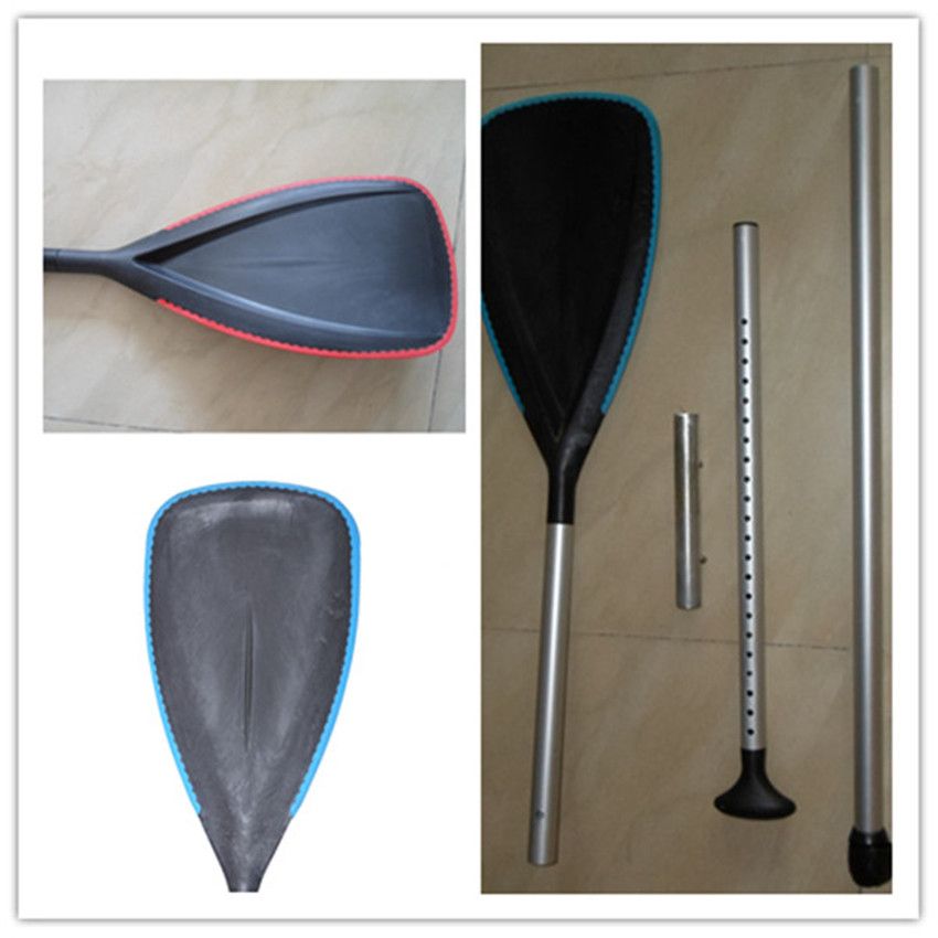 Plastic Aluminum SUP paddle with protective border