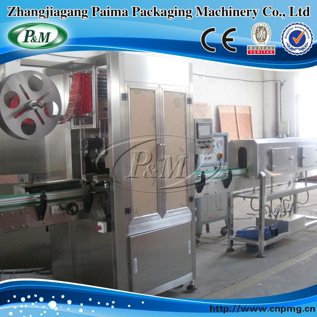 Automatic shrink sleeve applicator machine