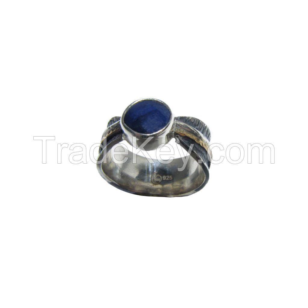 Sapphire Sterling Silver Ring