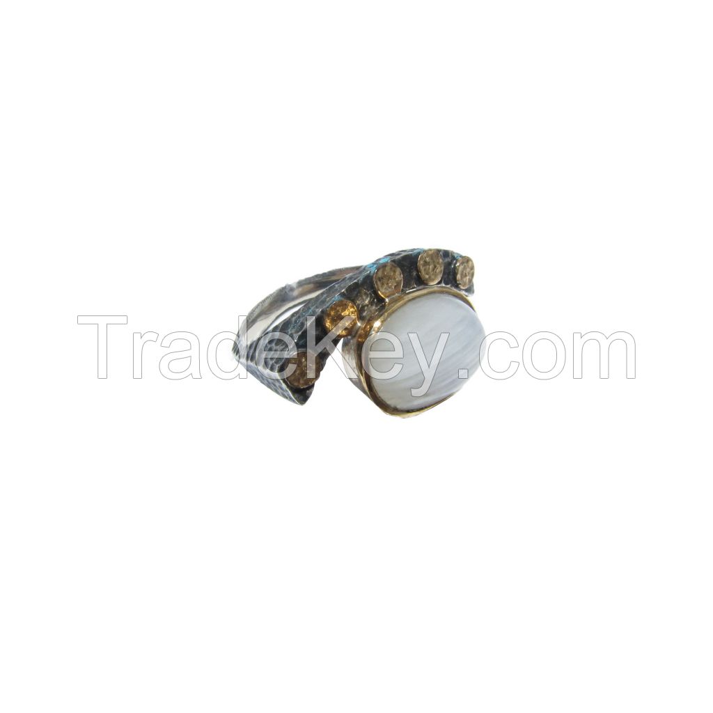 Gemstone Silver Ring