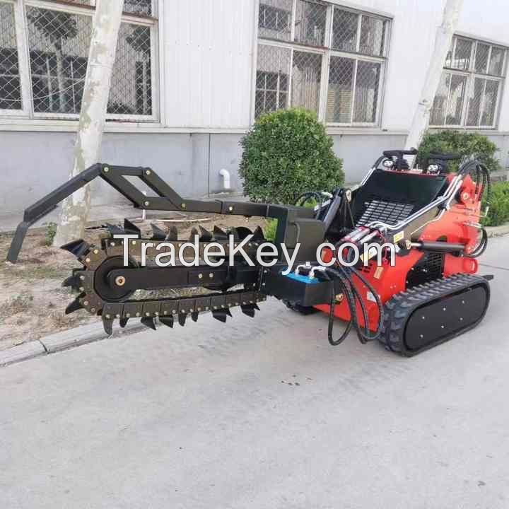 Free Shipping Cheap Skid EPA Engine Wheel Loader Minicargador Skid Steer Loader Attachment HY380 Mini Skid Steer Diesel Loader