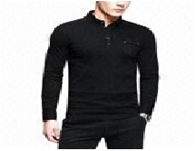 Men's long sleeve polo shirt