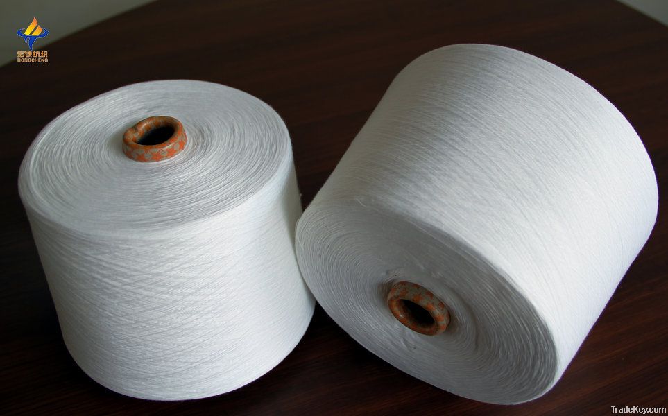 China manufacture polyester virgin yarn 21s