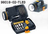 tool set with flashlight