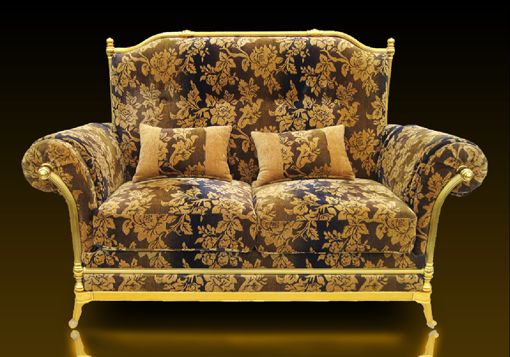 Royal Golden Aluminium Frame Luxury Classic Design Arabian Style Elegant Living Room Home Furniture Sofa Malaysia