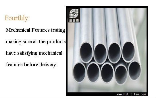 ASTM B338 gr2 titanium tube for the heat exchanger and condenser