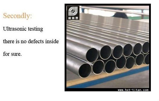 ASTM B338 gr2 titanium tube for the heat exchanger and condenser