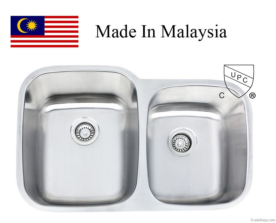 3221L CUPC stainless steel kitchen sink Made In Malaysia