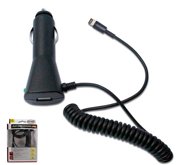 Car Charger with Cable (For Iphone 5)